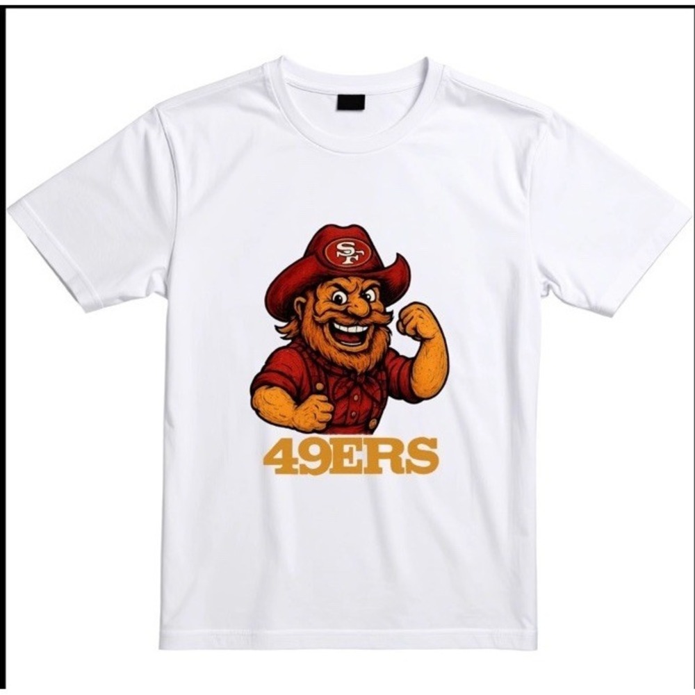 San Francisco 49ers T‑Shirt White Unisex Adult 2XL
